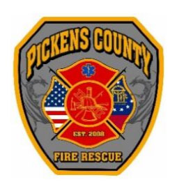 Pickens County Georgia Fire and Rescue Logo