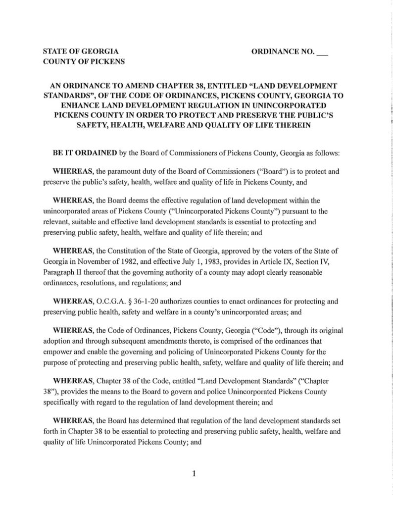 image of the front page of Ordinance Chapter 38